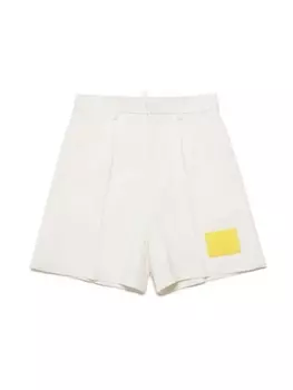 Dsquared2 шерстяные шорты с логотипом, белый