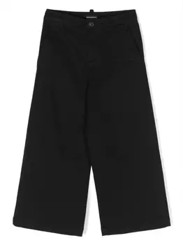 Dsquared2 широкие брюки с логотипом, черный
