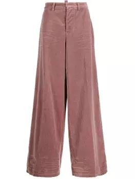 Dsquared2 широкие брюки Traveller, розовый