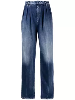 Dsquared2 широкие джинсы, синий