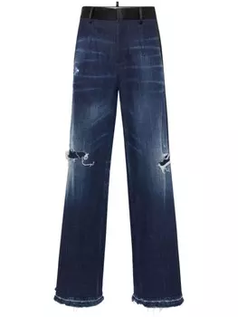 DSQUARED2 широкие джинсы, синий