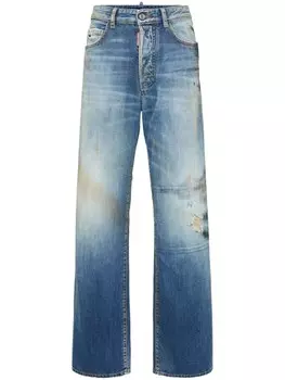 DSQUARED2 широкие джинсы, синий