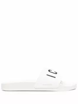 Dsquared2 шлепанцы с логотипом, белый