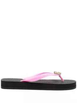 Dsquared2 шлепанцы с логотипом, розовый