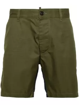 Dsquared2 шорты Caten Bros со вставками, зеленый