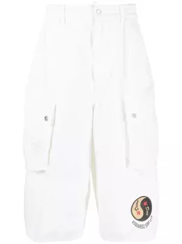 DSQUARED2 шорты карго, белый