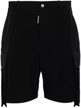 Dsquared2 шорты карго с эластичным поясом, черный