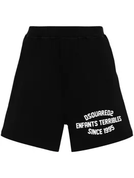 Dsquared2 шорты Long Arnold, черный