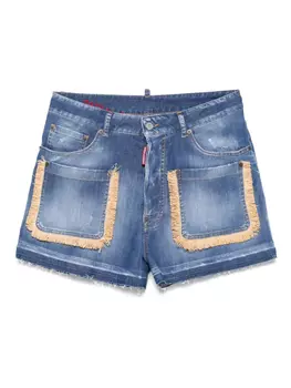 DSQUARED2 шорты raphia, синий
