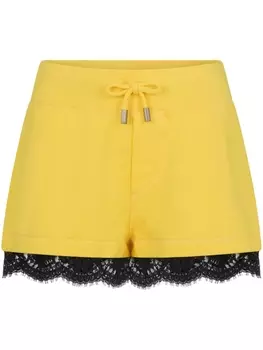 Dsquared2 шорты с кружевом, желтый