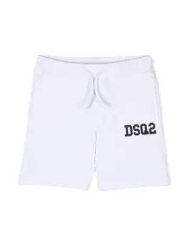 Dsquared2 шорты с кулиской и логотипом, белый