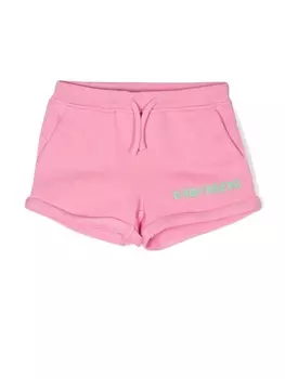 Dsquared2 шорты с кулиской и вышитым логотипом, розовый