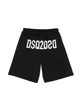 Dsquared2 шорты с логотипом, черный