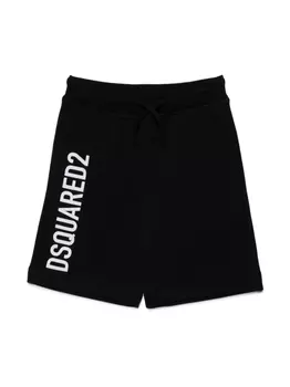 Dsquared2 шорты с логотипом, черный