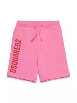 Dsquared2 шорты с логотипом, розовый
