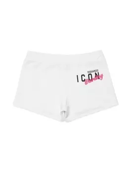 Dsquared2 шорты с принтом Icon, белый