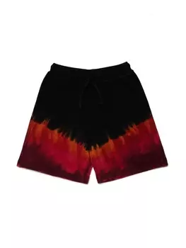 Dsquared2 шорты с принтом тай-дай, черный