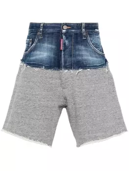 Dsquared2 шорты со вставками, синий