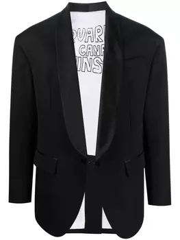 Dsquared2 single-breasted tuxedo jacket, черный