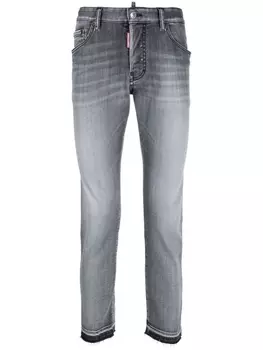 Dsquared2 slim-fit cropped jeans, серый