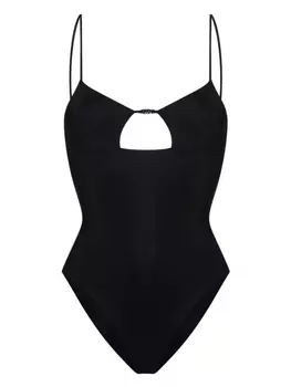 Dsquared2 слитный купальник с логотипом, черный