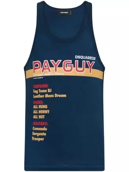 Dsquared2 slogan-print tank top, синий