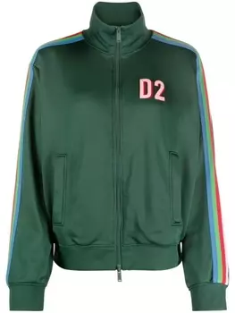 Dsquared2 спортивная куртка с полосками, зеленый