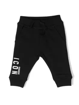 Dsquared2 спортивные брюки Icon с логотипом, черный