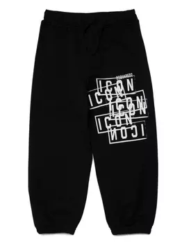 Dsquared2 спортивные брюки Icon с логотипом, черный