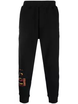 Dsquared2 спортивные брюки Icon с логотипом, черный