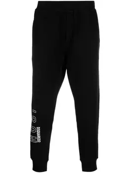 Dsquared2 спортивные брюки Icon с логотипом, черный