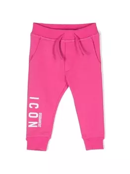 Dsquared2 спортивные брюки из джерси, розовый