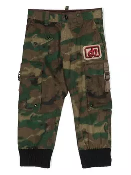 Dsquared2 спортивные брюки с камуфляжным принтом, зеленый