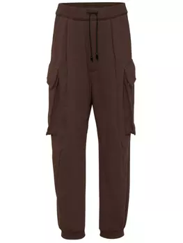 DSQUARED2 спортивные брюки с кулиской, коричневый