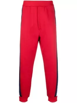 Dsquared2 спортивные брюки с лампасами, красный