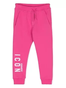 Dsquared2 спортивные брюки с логотипом Icon, розовый
