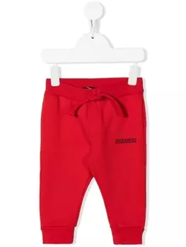 Dsquared2 спортивные брюки с логотипом, красный