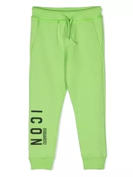 Dsquared2 спортивные брюки с логотипом, зеленый