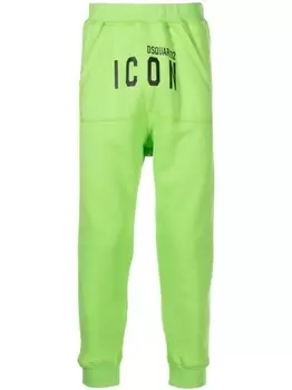 Dsquared2 спортивные брюки с принтом Icon, зеленый