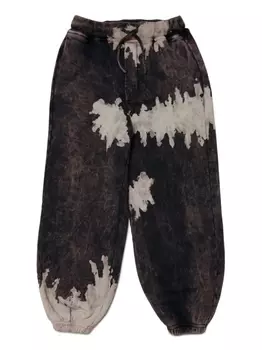 Dsquared2 спортивные брюки с принтом тай-дай, черный