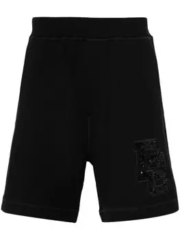 Dsquared2 спортивные шорты с аппликацией D2, черный