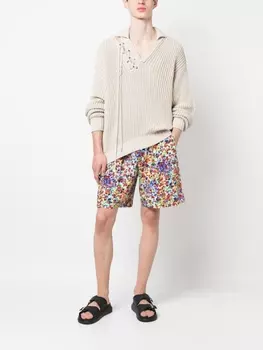 Dsquared2 спортивные шорты с цветочным принтом, белый