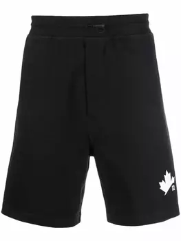 DSQUARED2 спортивные шорты с логотипом, черный