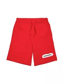 Dsquared2 спортивные шорты с логотипом, красный