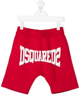 Dsquared2 спортивные шорты с логотипом, красный