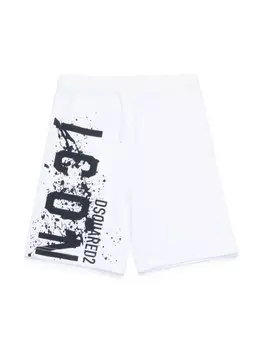 Dsquared2 спортивные шорты с принтом Icon, белый