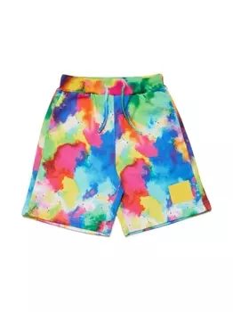 Dsquared2 спортивные шорты с принтом, синий