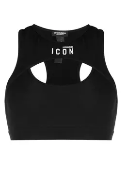 Dsquared2 спортивный бюстгальтер Be Icon, черный