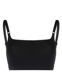 Dsquared2 спортивный бюстгальтер с логотипом, черный