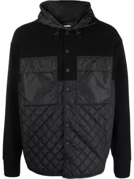 Dsquared2 стеганая куртка с капюшоном, черный